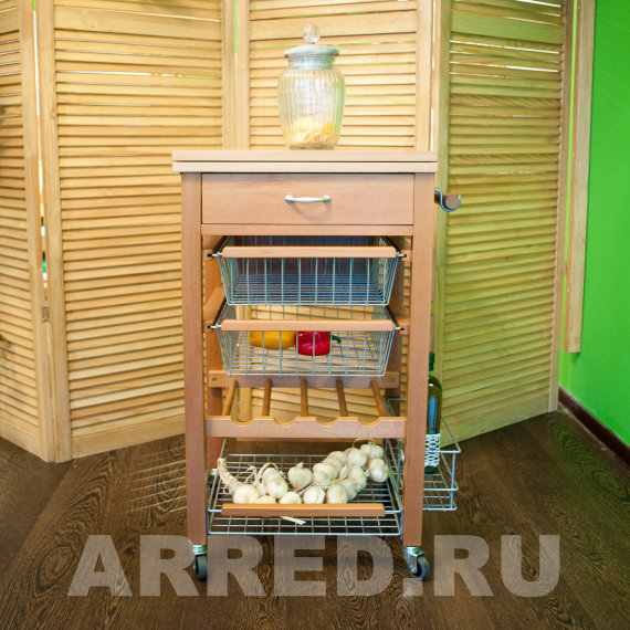 Кухонный разделочный стол-тумба Arredamenti - GASTONE CHERRY